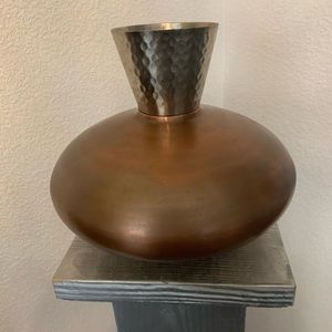 Copper decorative vase.